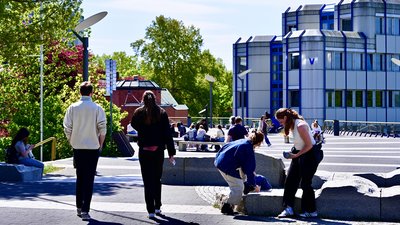 [Translate to Englisch:] Studierende auf dem Forum der Universität Trier