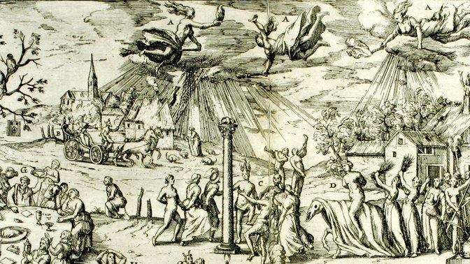 Detailansicht aus: Der sogenannte „Trierer Hexentanzplatz“ (1594, Wissenschaftliche Bibliothek der Stadt Trier)