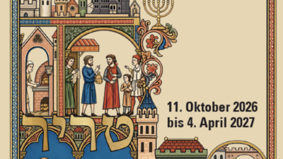 Plakatausschnitt der Ausstellung Jüdisches Leben im Mittelalter