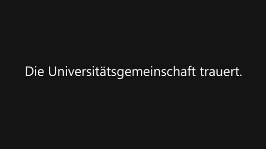 Die Universität trauert