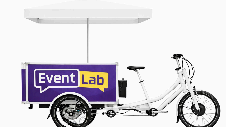 Für EventLab umgebautes Lastenrad. Foto: Universität Trier