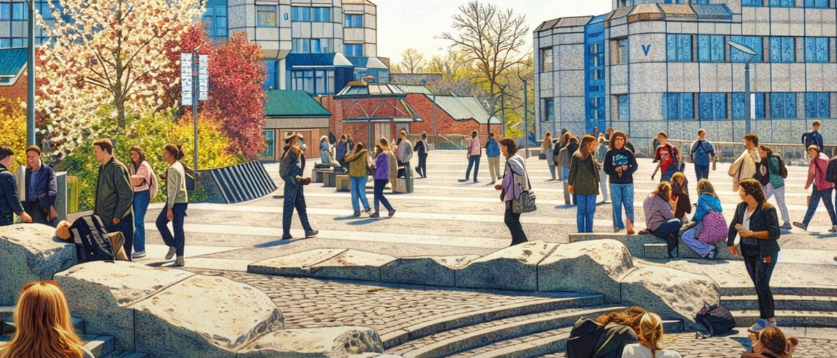Forum Campus im Sonnenschein