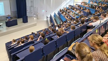 Studierende im Audimax