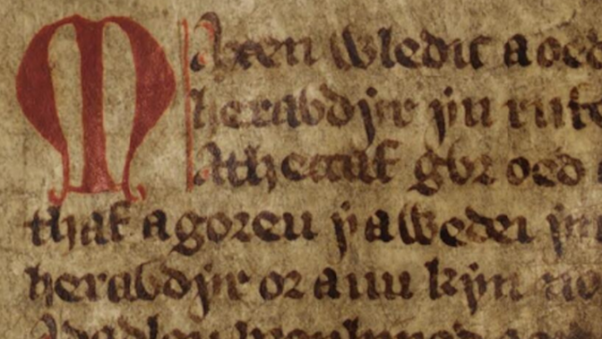 Ausschnitt aus dem "White Book of Rhydderch"