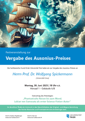 Bild blau mit Schiff