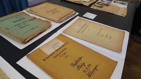 Akten der Gestapo Trier.