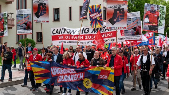 1. Mai in Koblenz. Foto: Max Gerlach