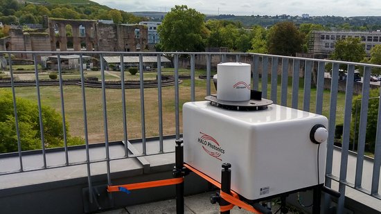 Wind-Lidar auf der Terrasse der Bundespolizei an den Kaiserthermen