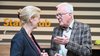 Präsidentin im Gespräch mit Wolfgang Müller, Geschäftsführer des Freundeskreises.