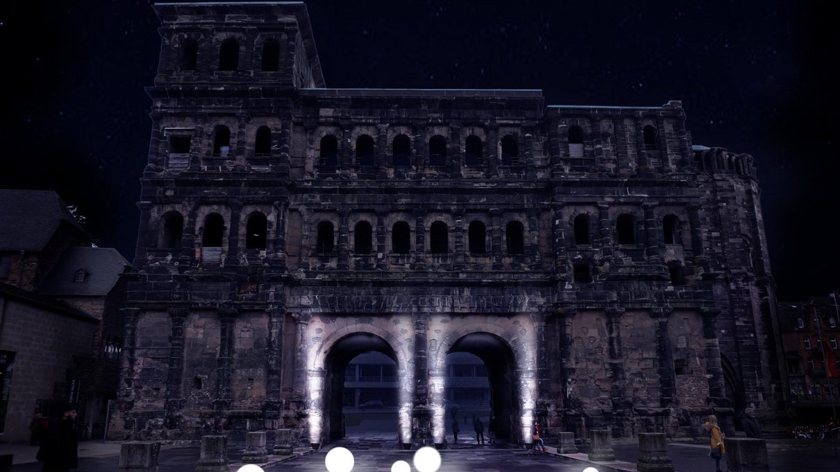 Besucherinnen und Besucher können mit der Installation Licht spenden, um damit das Schicksal eines Trierer Opfers zu beleuchten.