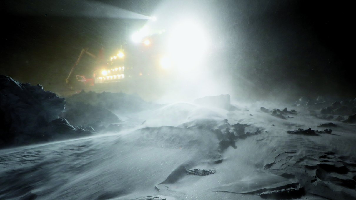 Schneeverwehungen in der Arktis, Foto: Matthew Shupe / University of Colorado