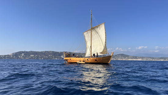 Römerschiff Bissula auf dem Mittelmeer