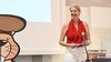 Präsidentin Eva Martha Eckkrammer bei der Preisverleihung der Informatik Biber