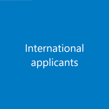 International applicants