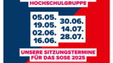 Sitzungskalendar GEW-Hochschulgruppe