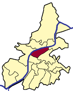 Trier-Nord: Lage in der Stadt Trier. Wikipedia.de