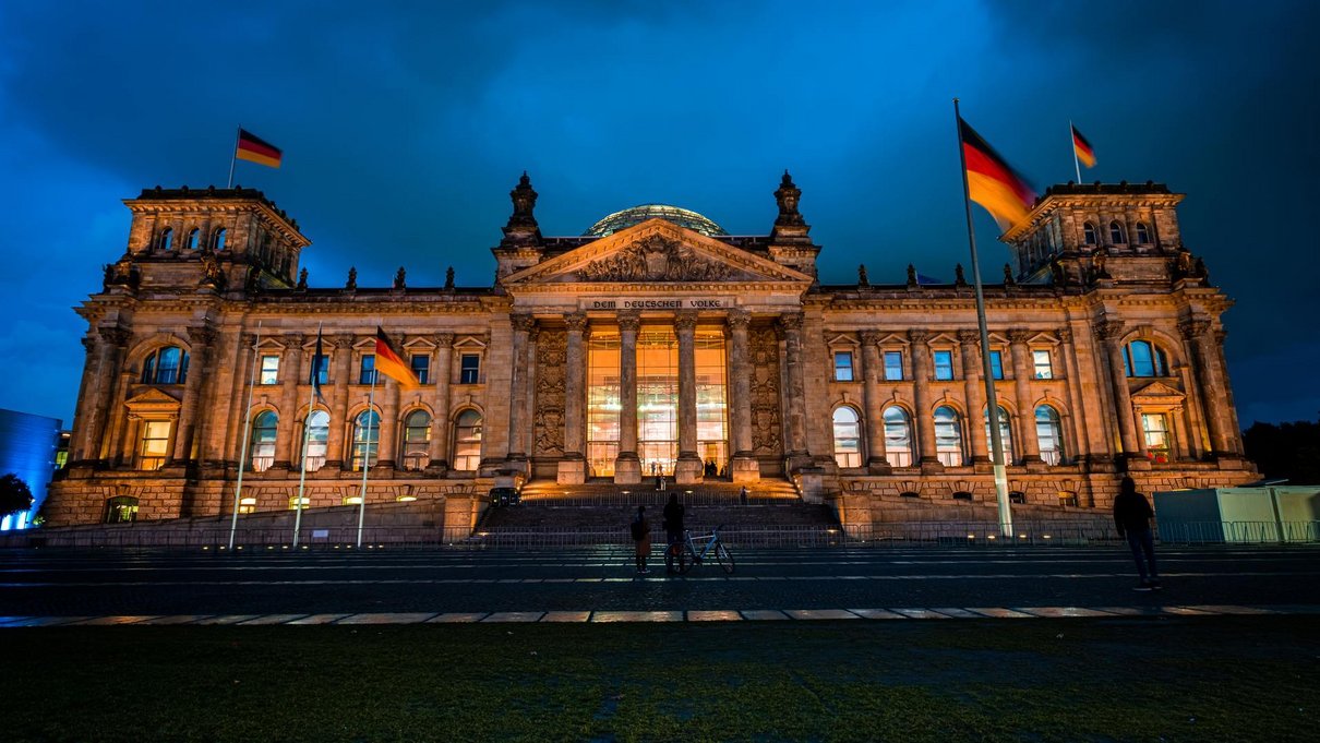 Das Reichstagsgebäude in Berlin.