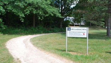 Eingangsbereich des Laufpfads