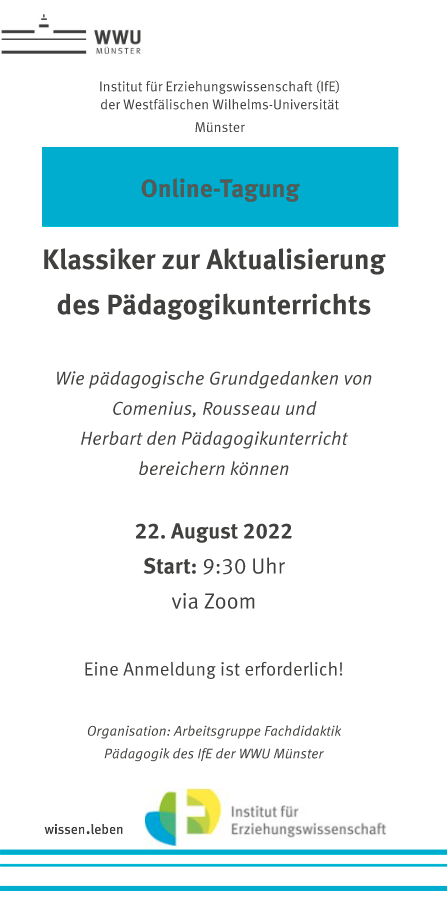 Klassiker zur Aktualisierung des Pädagogikunterrichts