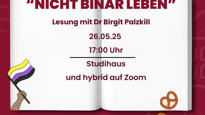 Nicht Binär Leben - Lesung mit Dr. Birgit Palzkill