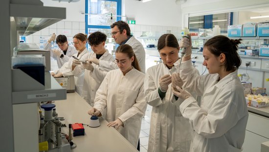 Schüler*innen im Lehr-Lern-Labor der Uni Trier