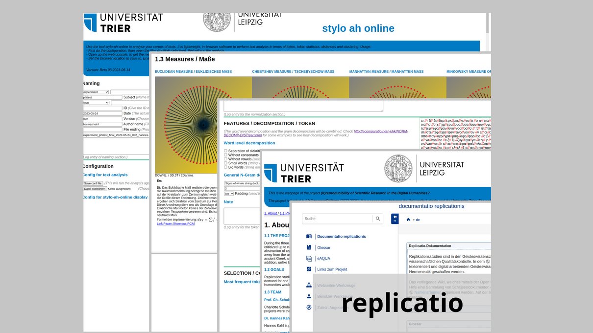 Zur Durchführung von Replikationsstudien und Experimenten wird ein komfortabel zu bedienendes und allgemein zugängliches Tool entwickelt. 