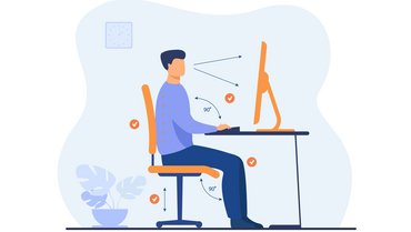 Ergonomischer Bildschirmarbeitsplatz