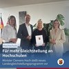 Pressefoto des MWG zur Vorstellung des Landesgleichstellungsprogramms für Hochschulen in Rheinland-Pfalz