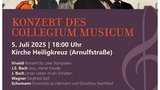Konzertplakat Collegium Musicum