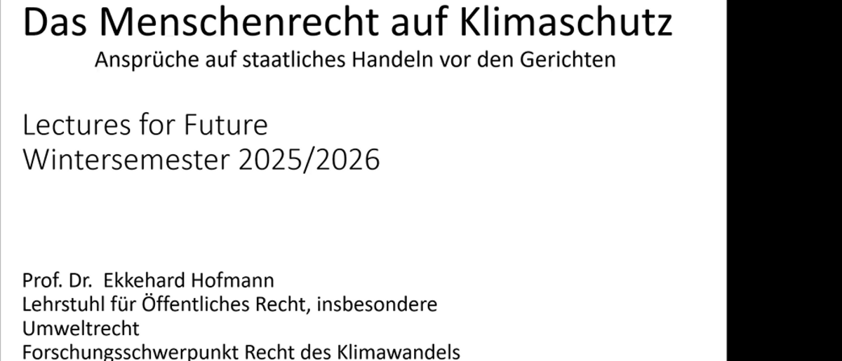 Vortrag von Prof. Hofmann bei L4F