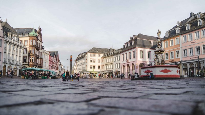 Foto vom Hauptmarkt in Trier