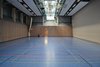Hallendrittel der Unisporthalle leer