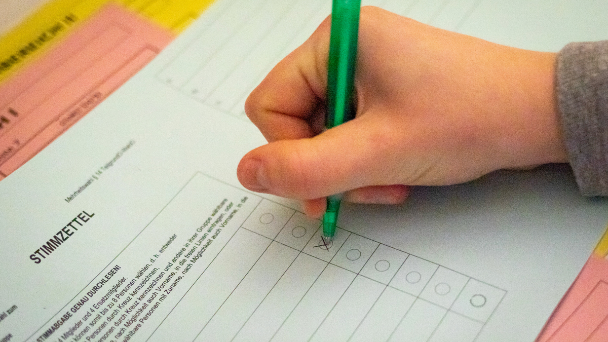 Stimmzettel Wahl Uni Trier