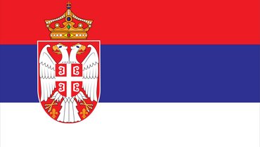 Serbische Flagge