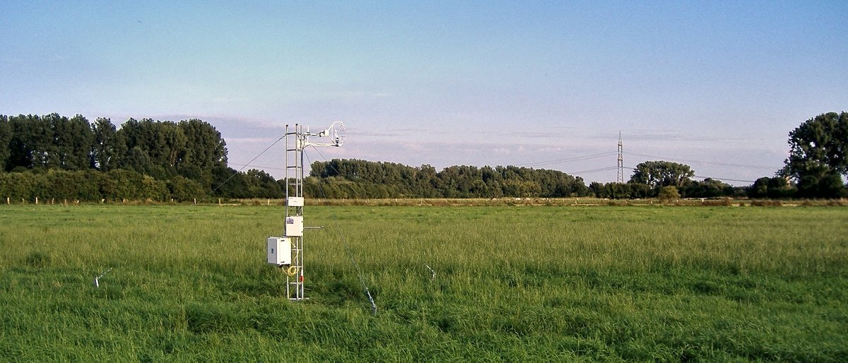 Eddy-Covariance-Messung in der Ruhr-Aue bei Jülich