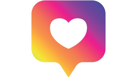 Logo Instagram mit Herz-Symbol